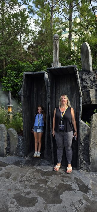 Another take on the coffin photo op, everyone striking their best stone-faced look.