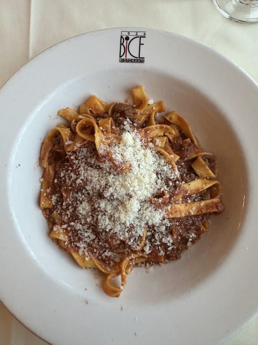 Another look at that pasta dinner before anyone could dig in.