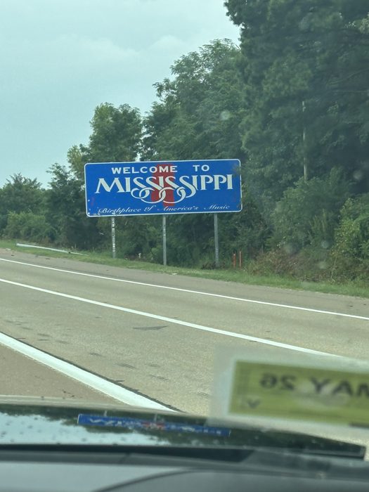 Crossing the state line into Mississippi, the birthplace of America's music.