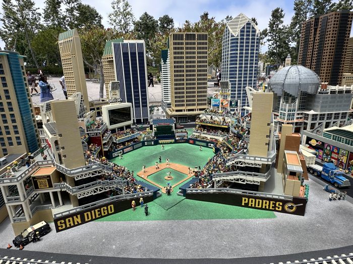 Exploring the incredibly detailed cityscapes of Legoland's Miniland.